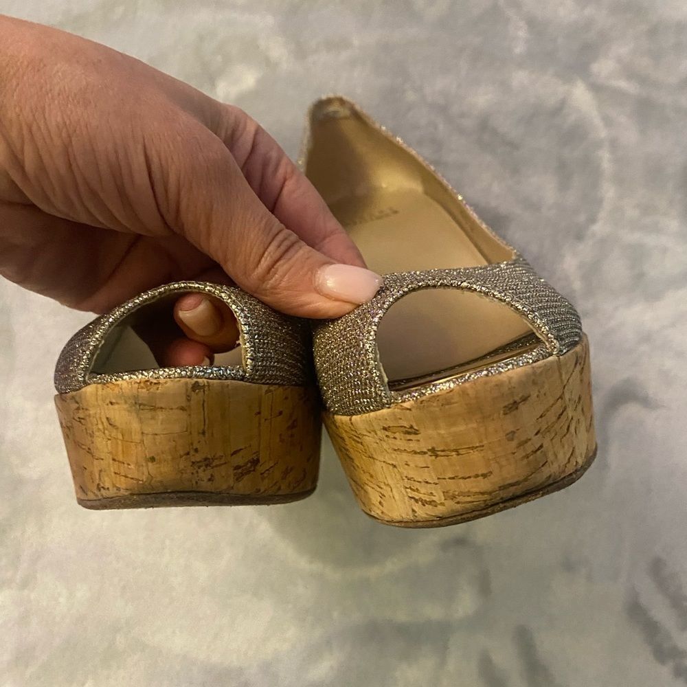 Stuart Weitzman sparkling wedges, size 6,5 - Picture 7 of 12